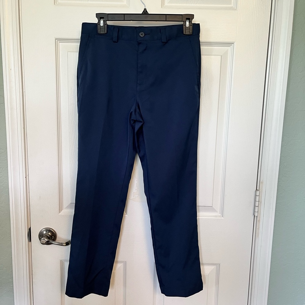 Izod Blue Dress Pants Straight Leg